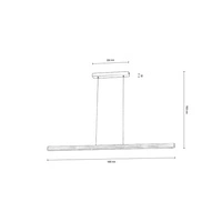 Forestier Pendant Lamp 1xLED 12V Integrated 16W Stained Pine Gray/Black 158217104