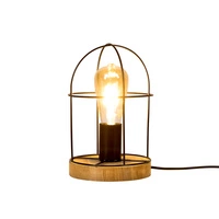 Netuno Lampa Stołowa 1xE27 Max.25W Dąb Olejowany/Czarny 88459174