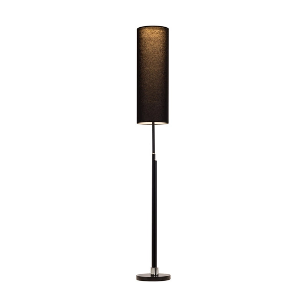 Eleganta Floor Lamp Incl. LED Integrated 1800lm+500lm 3000K 22W Black Metal/Black Fabric Cable/Black Fabric Shade 15922204