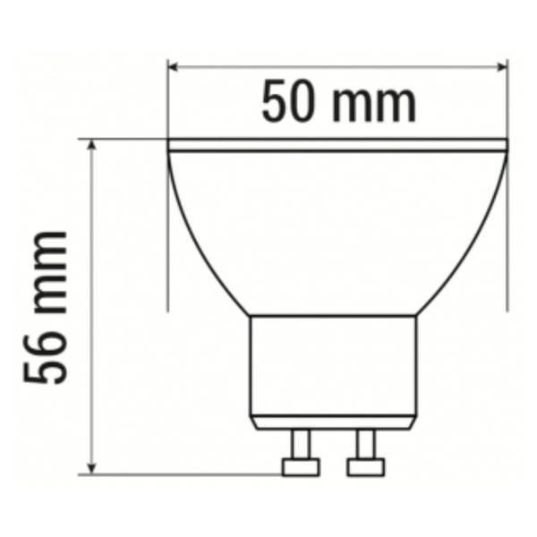 GU10 9.6W 36° DIM dimmable 3000K | warm bulb