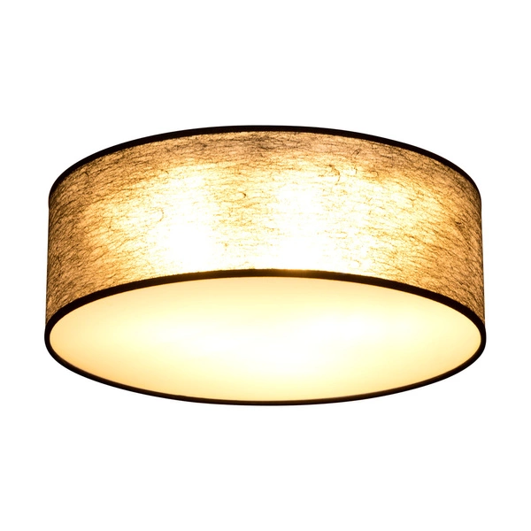 Nevoa Ceiling Lamp 3xE27 Max.25W White Metal/Black Fabric Shade 47953802