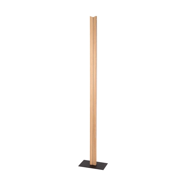 Twin Floor Lamp 2xLED 24V Int. 36W Black/Oiled Oak with Touch Dimmer 6027406800000