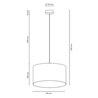 Victoria Pendant Lamp 1xE27 Max.60W Black/Black-Gold/Black 1423904