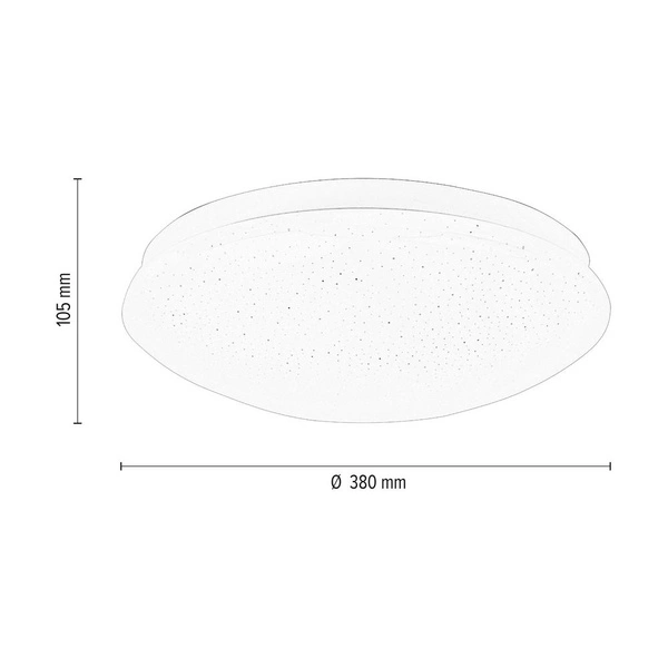 Lampa Sufitowa AEG 1xLED Zintegrowana 1600lm 2700K 20W Biała Metal z Pilotem 181052
