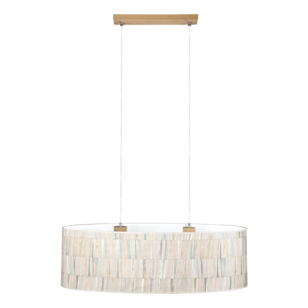 Malo Lampa Wisząca 2xE27 Max.40W Dąb Olejowany/Transparentny PVC/Multicolor 17150274