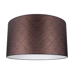 Lampshade Cylinder E27 H30 Brown Fabric A0967