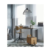 Lampa Wisząca Komet 1xE27 Max.60W Chromowany Metal/Czarny Metal/Czarny Kabel PCV 1851104