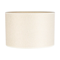 Cylinder lampshade 1xE27 H30 Cream/Silver Fi300 H200 A1548
