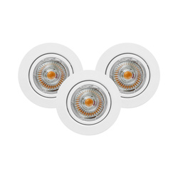 Ledsdream Round Ceiling Lamp Incl.3xLED GU10 5W White