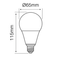 Żarówka LED line E27 170-250V 13W 1300LM 4000K A65 | neutralna