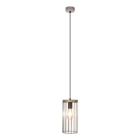 Timeo Pendant Lamp 1xE27 Max.60W Stained Pine Gray/Black PVC Cable/Black Metal 195109157