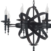 CAGE chandelier pendant lamp black 55cm 9500804