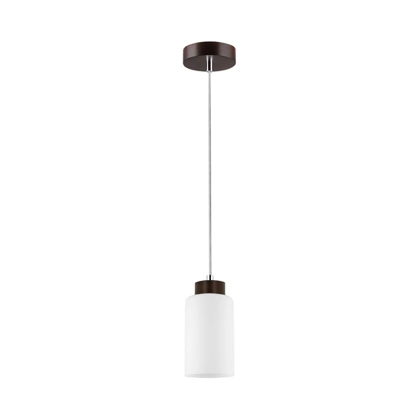 Bosco Pendant Lamp 1xE27 Max.60W Walnut/Transparent/White 1720176