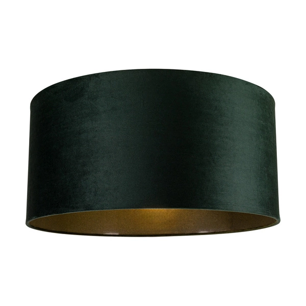 Lampshade Cylinder E27 H25 Green Velvet A1431