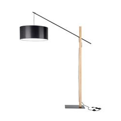 Cecile Floor Lamp 1xE27 Max.60W Black/Oiled Oak/Black 75012904