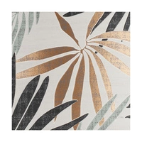 Hoja Ceiling Lamp Incl. 1xLED Integrated 1650lm 2700K 18W Stained Pine Brown/Multicolor Wallpaper Shade 4015111011131