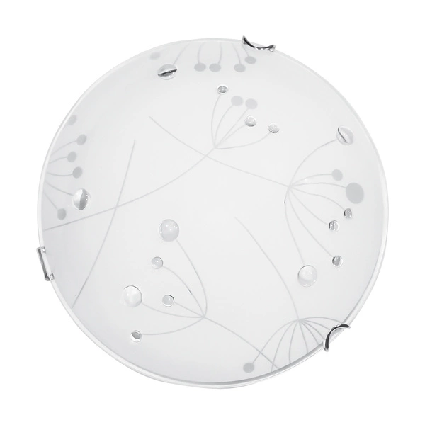 Maryland Ceiling Lamp 1xLED Integrated 1650lm 2700K 18W Chrome Metal/White-Transparent Glass 4374112