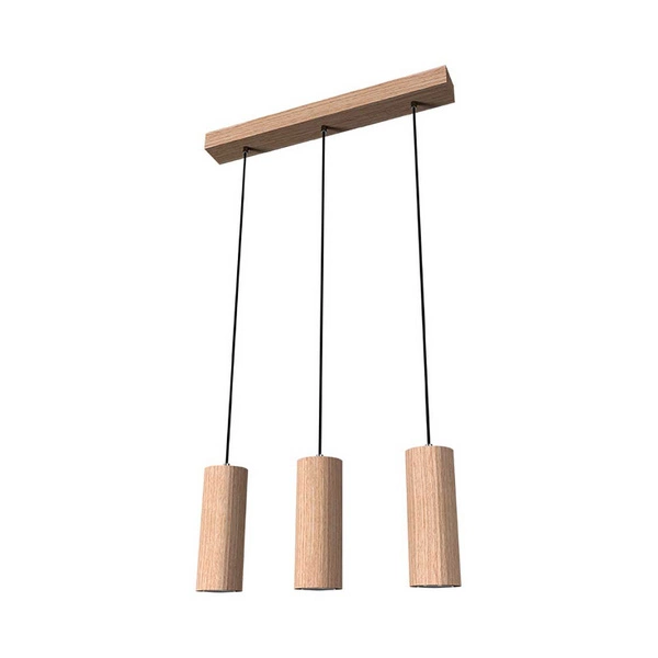 Pipe Pendant Lamp Incl. 3xGU10 LED 5W Oiled Oak/Anthracite 1551374