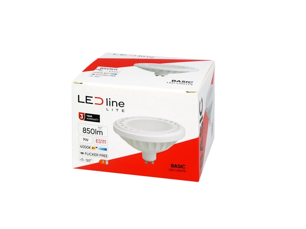 Żarówka ES111 9W 4000K neutralna 850lm 175-265V | biały