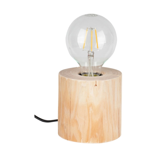 Trabo Table Lamp 1xE27 Max.25W Natural Pine/Black PVC Cable