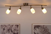 Lampa sufitowa Clea w zestawie 4xG9 Max.28W Patyna Metal/Szkło w kolorze ecru 2213411