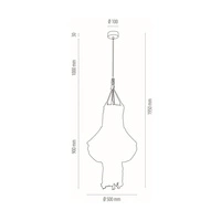 Lampa Wisząca Samba 1xE27 Max.15W LED Dąb Olejowany/Kremowy Sznurek Bawełniany/Kabel z Naturalnej Tkaniny 18727174