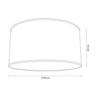 Lampshade Cylinder E27 H30 Flowers Wallpaper A0333