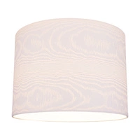 Lampa stołowa Leila 1xE27 maks. 60W chromowany metal/przezroczysty kabel PVC/wielokolorowy papier + klosz z PCV ze wzorem drewna 7652028