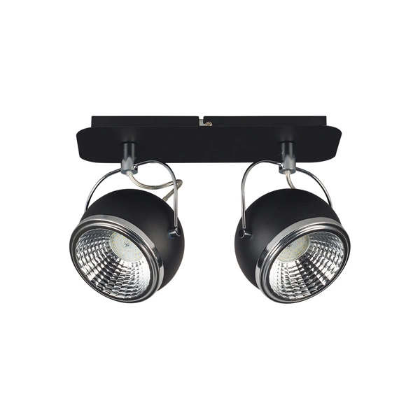 Ball Ceiling Lamp Incl. 2xGU10 LED 6W Black Metal 5009284