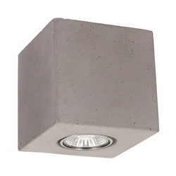 Concretedream Square Ceiling Lamp 1xGU10 Max.6W Gray Concrete 2076136