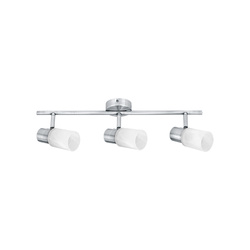 Kira Ceiling Lamp 3xE14 Max.40W Satin Metal/White Glass