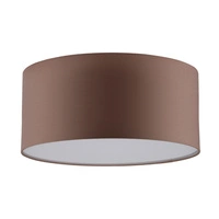 Josefina Ceiling Lamp 2xE27 Max.25W White Metal/Brown Fabric Shade 4792812