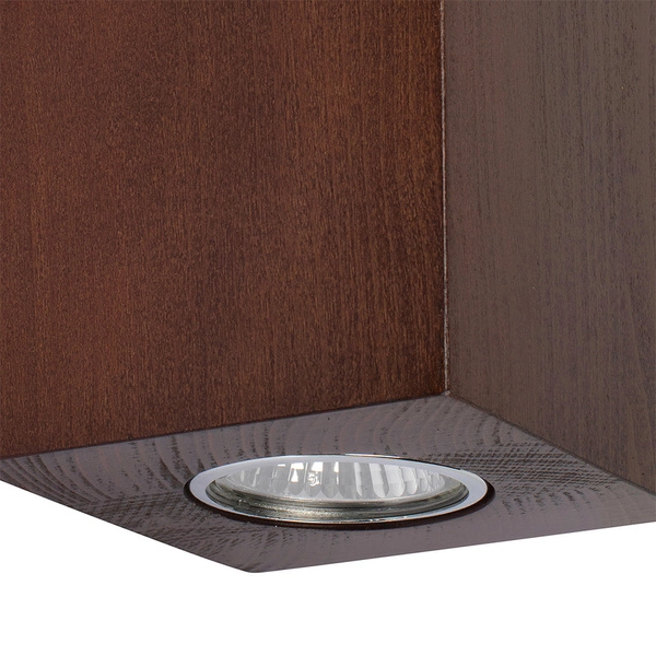 Kinkiet Wooddream 2xGU10 Max.6W Drewno bukowe, orzech 2071276