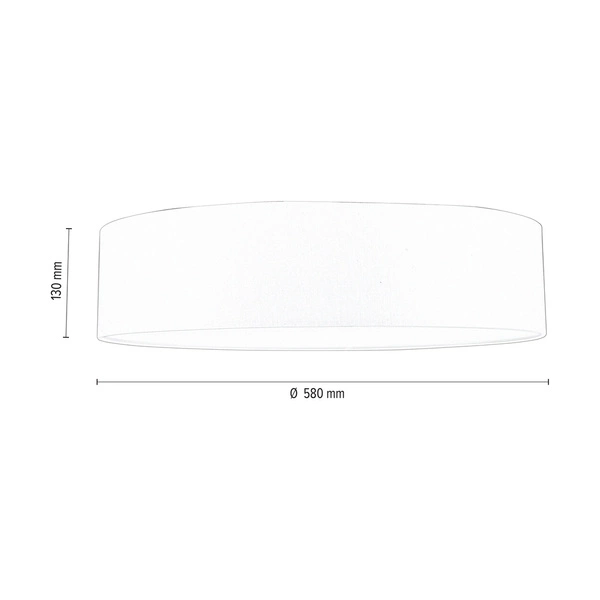 Ora Ceiling Lamp 4xE27 Max.25W White Metal/Gold Fabric Shade 96202203