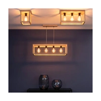 Lampa Sufitowa Kago 3xE27 Max.60W Dąb Olejowany/Czarny Metal 9154374