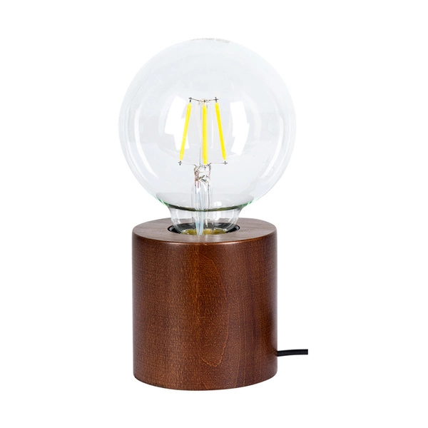 Minnie Table Lamp 1xE27 Max.25W Walnut Beech Wood/Black PVC Cable 7690176