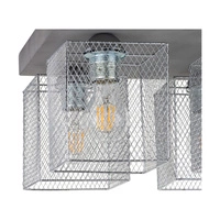 Gittan Ceiling Lamp 4xE27 Max.60W Gray Concrete/Chrome Metal 8172436