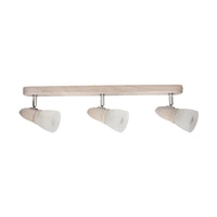 Lampa Sufitowa Julietta 3xE14 Max.40W Dąb Bielony/Białe Szkło 2215332