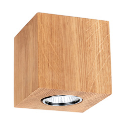 Wooddream Square Lampa Sufitowa 1xGU10 Max.6W Dąb Olejowany