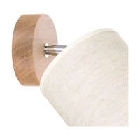 Boho Wall lamp 1xE27 Max.25W Oiled Oak/Beige 56791174