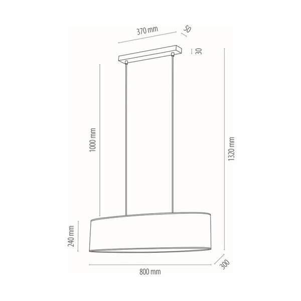 Nevoa Pendant Lamp 2xE27 Max.40W Black Metal/Transparent PVC Cable/Gold Fabric Shade 17940204