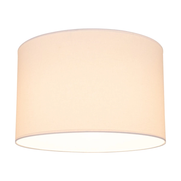 Lampshade Cylinder E27 H25 White Fabric A0048