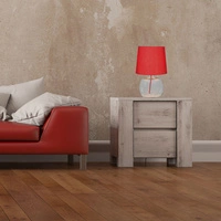 Mandy Table Lamp 1xE27 Max.40W Transparent Glass/Red Fabric Cable/Red Fabric Shade 7082115