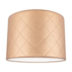 Lampshade Cylinder E27 H30 Gold Synthetic Fabric