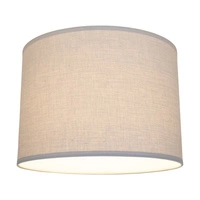 Lampshade Cylinder E27 H35 Gray Cotton A0216