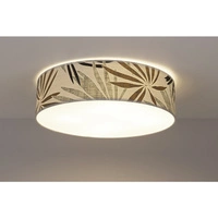 Lampa Sufitowa Hoja 4xE27 Max.25W Biały Metal/Wielokolorowa Tapeta 4874802