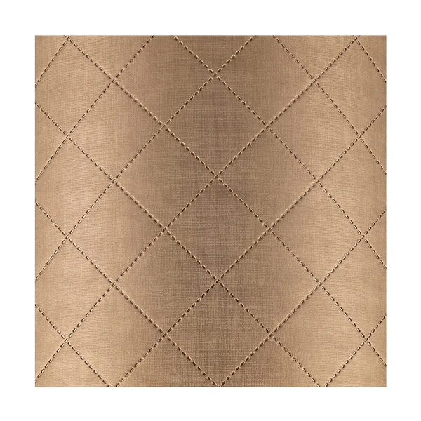 Lampshade Cylinder E27 H35 Gold Synthetic Fabric A0951