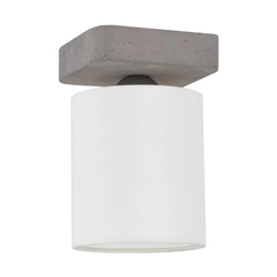 Gentle Wall Lamp 1xE27 Max.25W Gray Concrete/White Fabric Shade 2321136