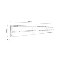 Lampa ścienna SALLY biała prostokąt 90cm 3471128