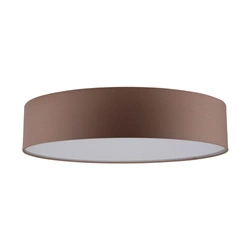 Josefina Ceiling Lamp 4xE27 Max.25W White Metal/Brown Fabric Shade 4794812